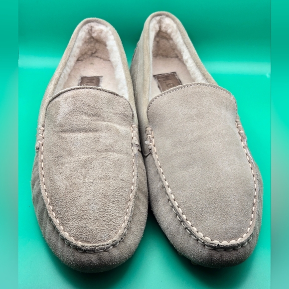 M Gemi Shoes - M Gemi The Felize Suede Flat Loafers Shearling Lined Women's 8 US Made In Italy